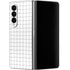 White Grid Galaxy Z Fold4 5G Skin